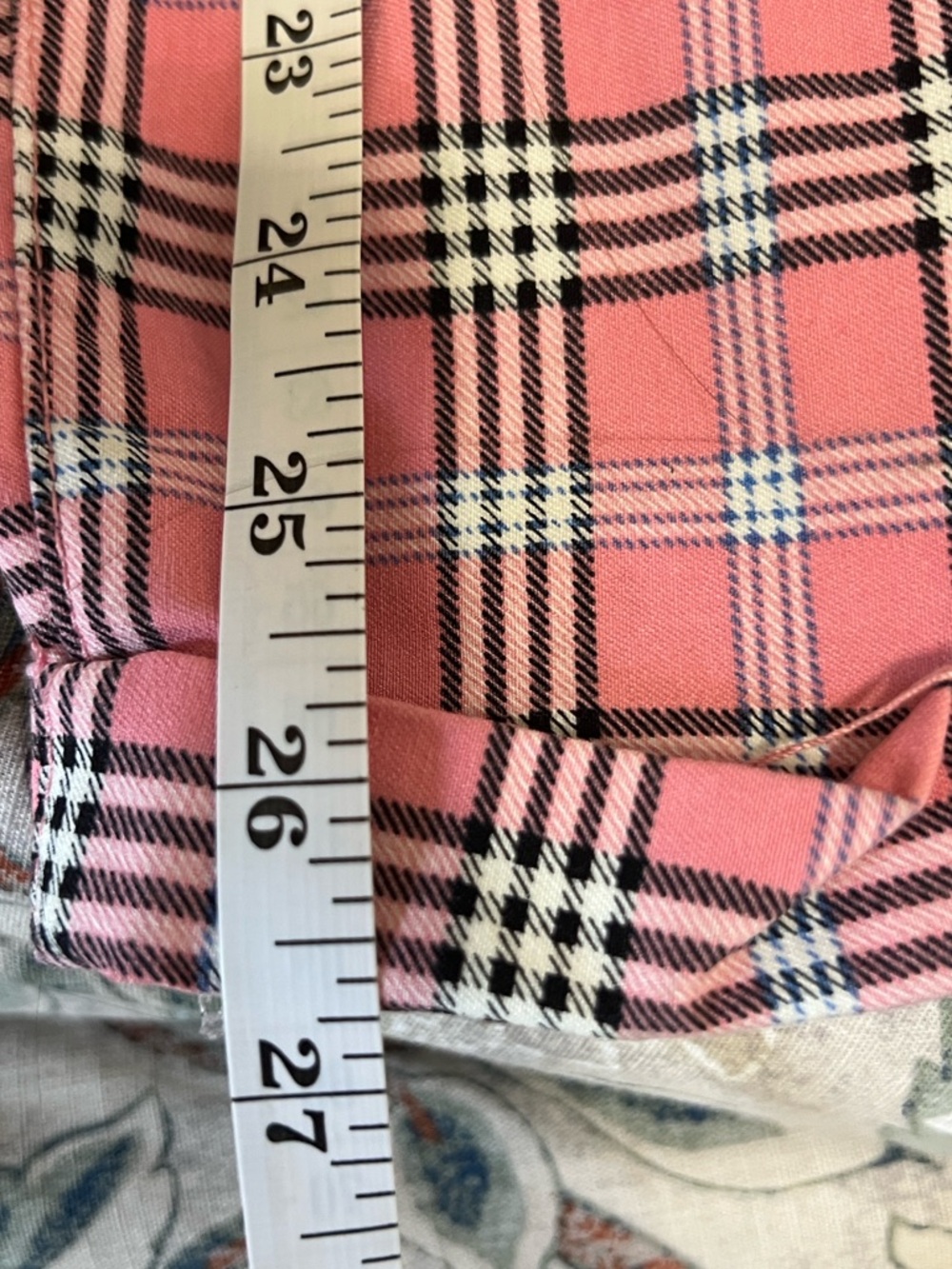 Like an Angel,Pink Plaid Sleeveless,Belt Loops,Jumpsuit,Button-Front,EUC,Size M - Picture 10 of 10